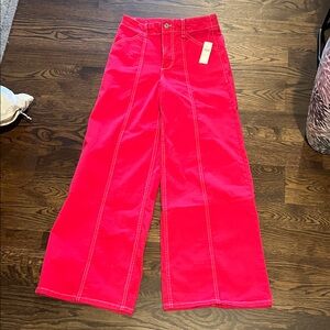 GORGEOUS Anthropologie Maeve Rose wide-leg pants size 27 NWT